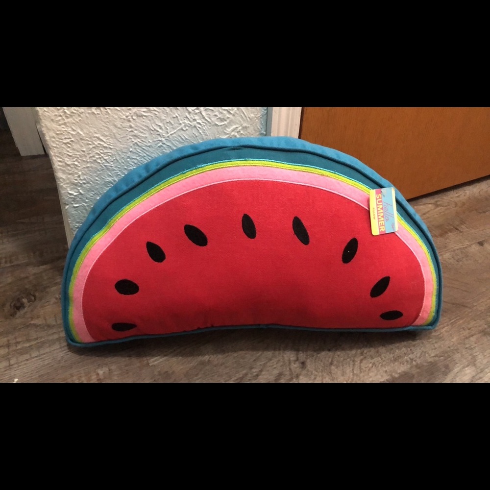 Watermelon slice outdoor/indoor pillow